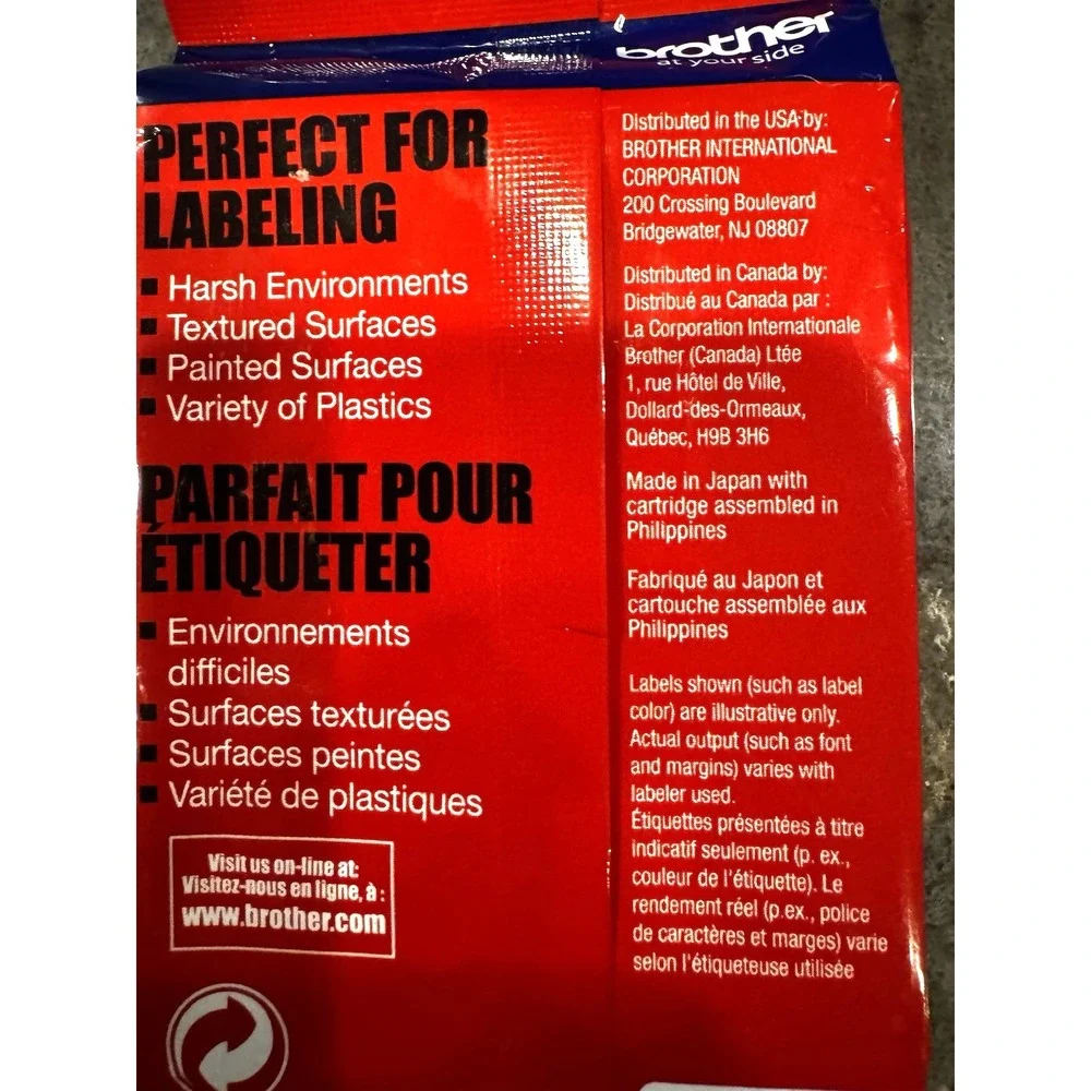 Brother P-Touch TZe-S221 Extra Strength Label‎ Tape 3/8